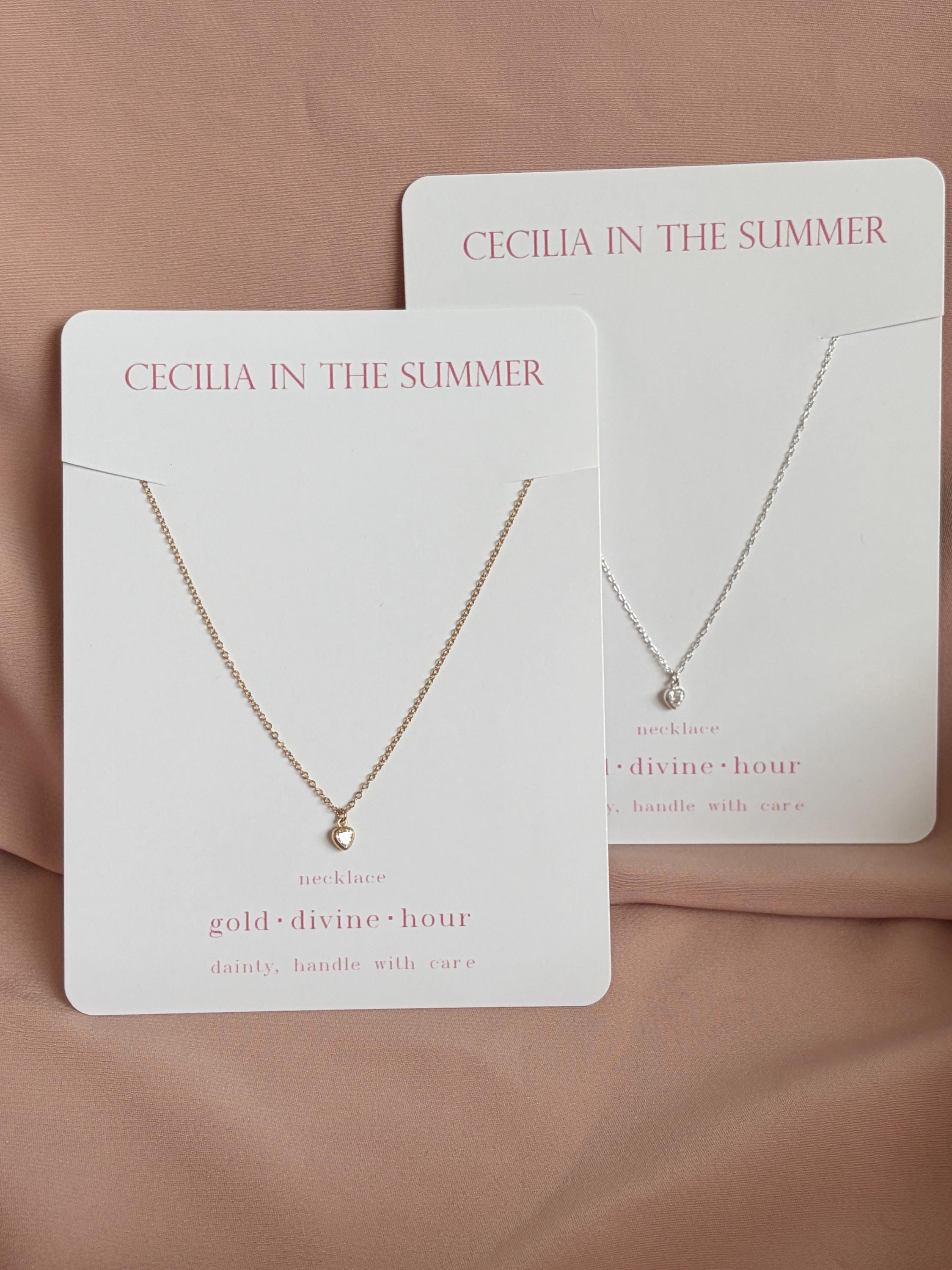 Crystal Heart Pendant Necklace