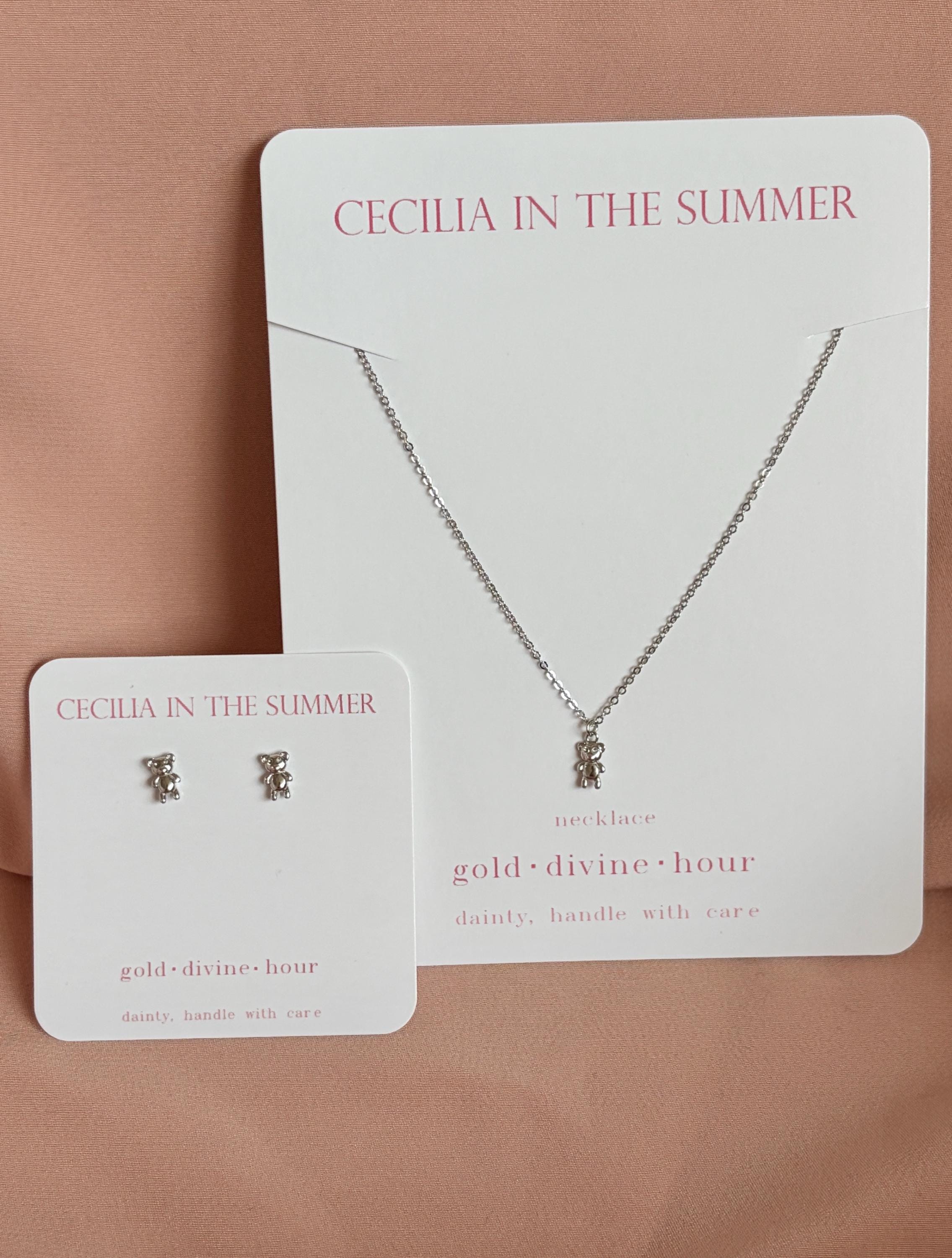 Teddy Bear Pendant Necklace