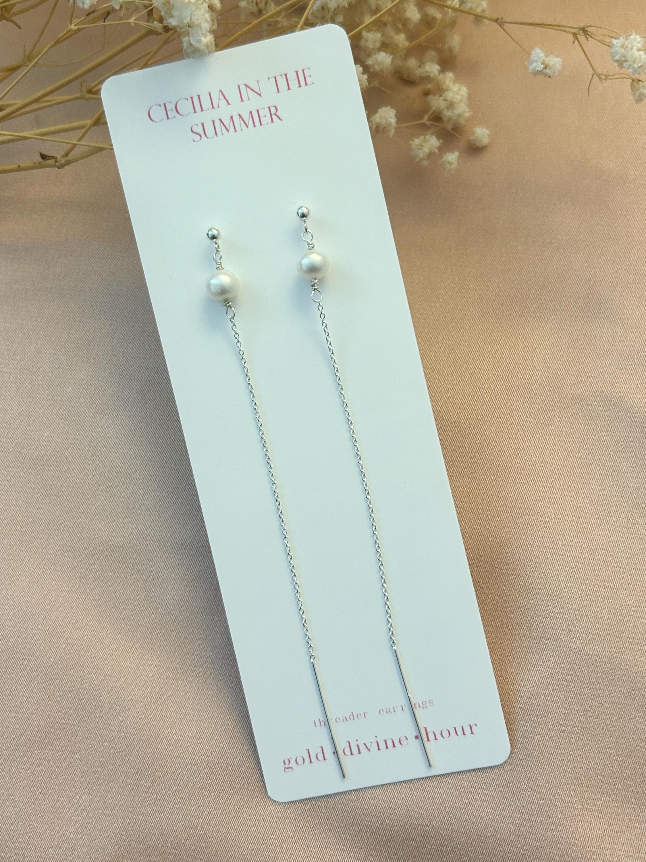 Stud-Threader Sterling Silver ~ Pearl ~ Opal