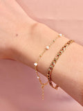 Pearl Golden Dots Bracelet