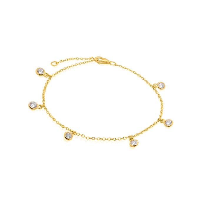 Gem Charms CZ Bracelet