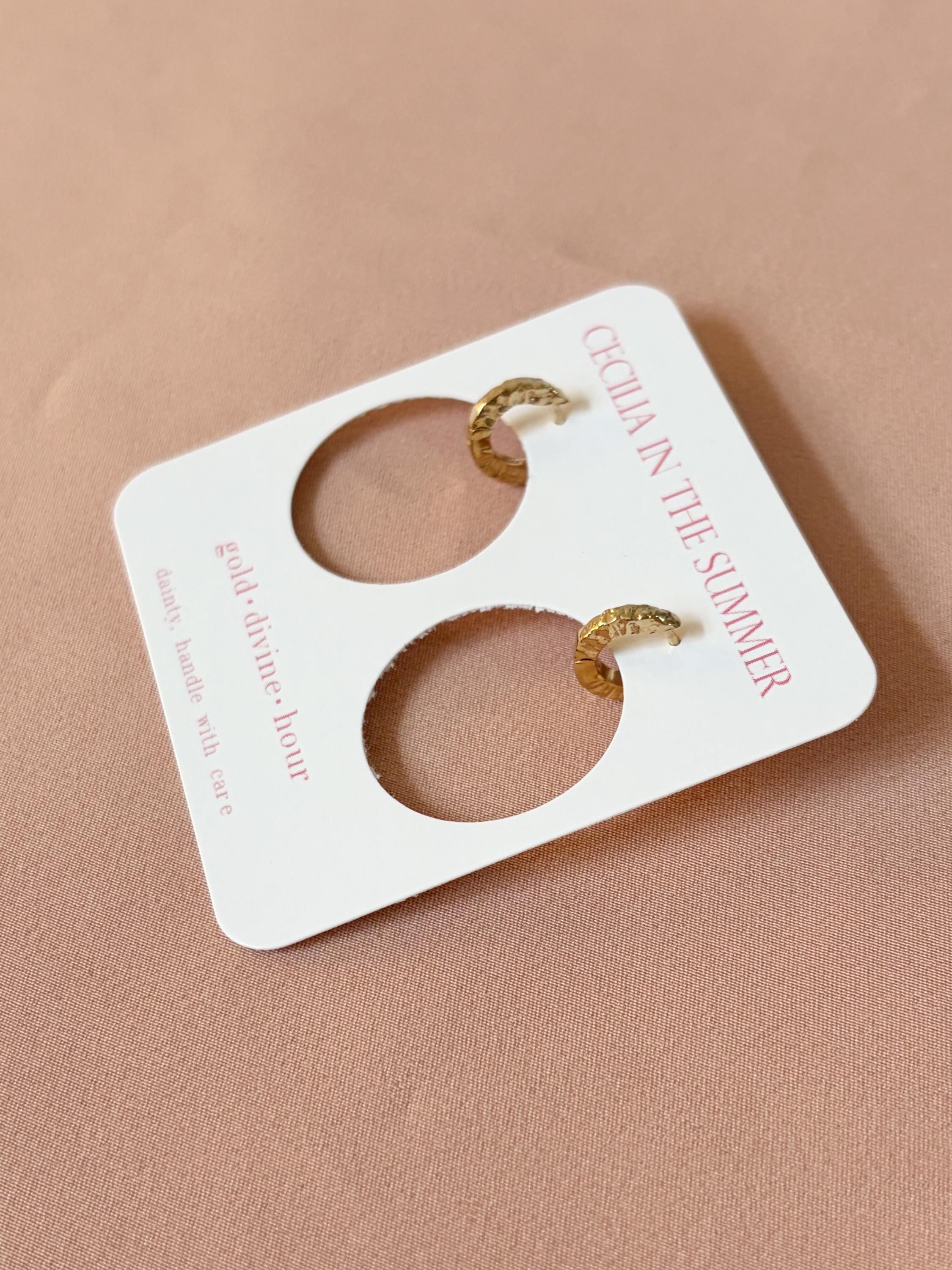 Rocky Huggies Vermeil Earrings