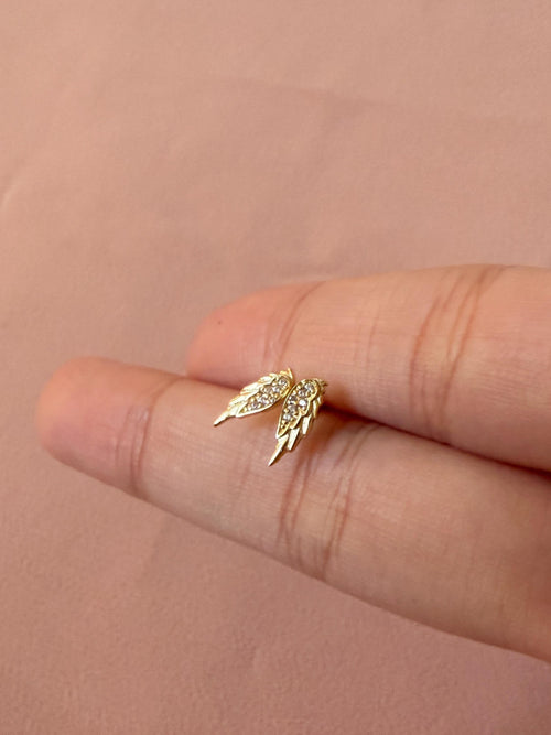 Angel Wing CZ Earrings