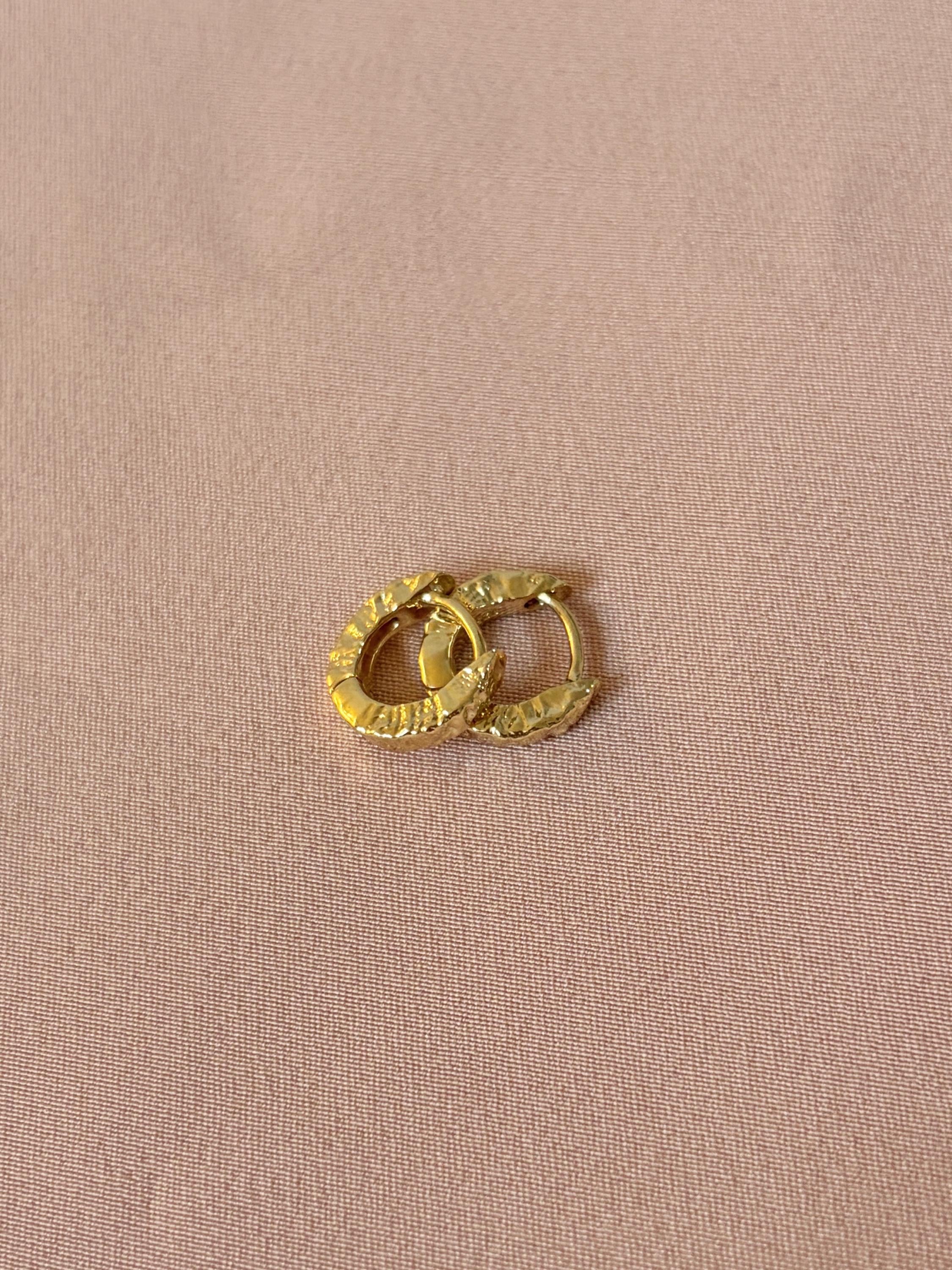 Rocky Huggies Vermeil Earrings