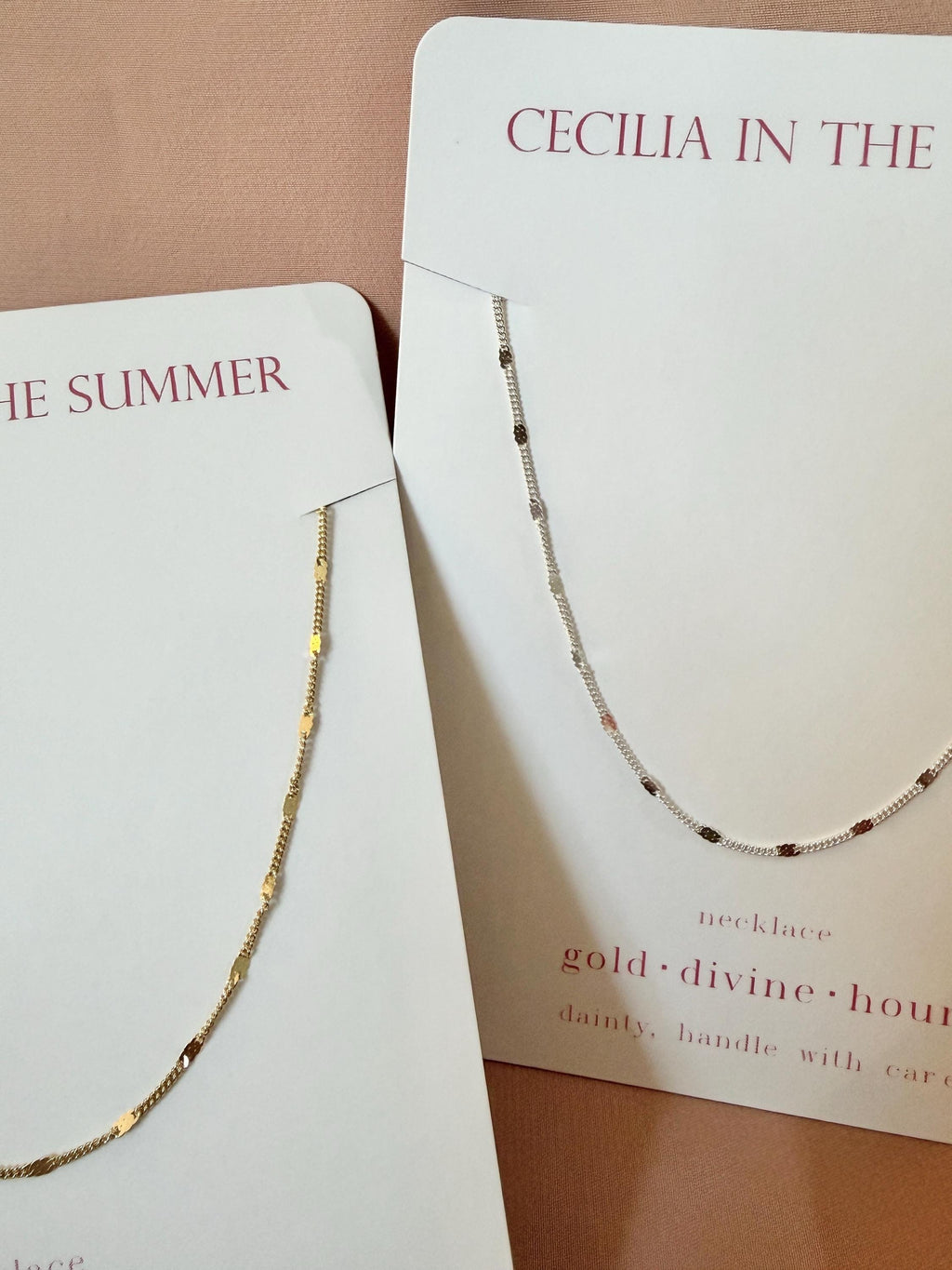 Flat Station Necklace
