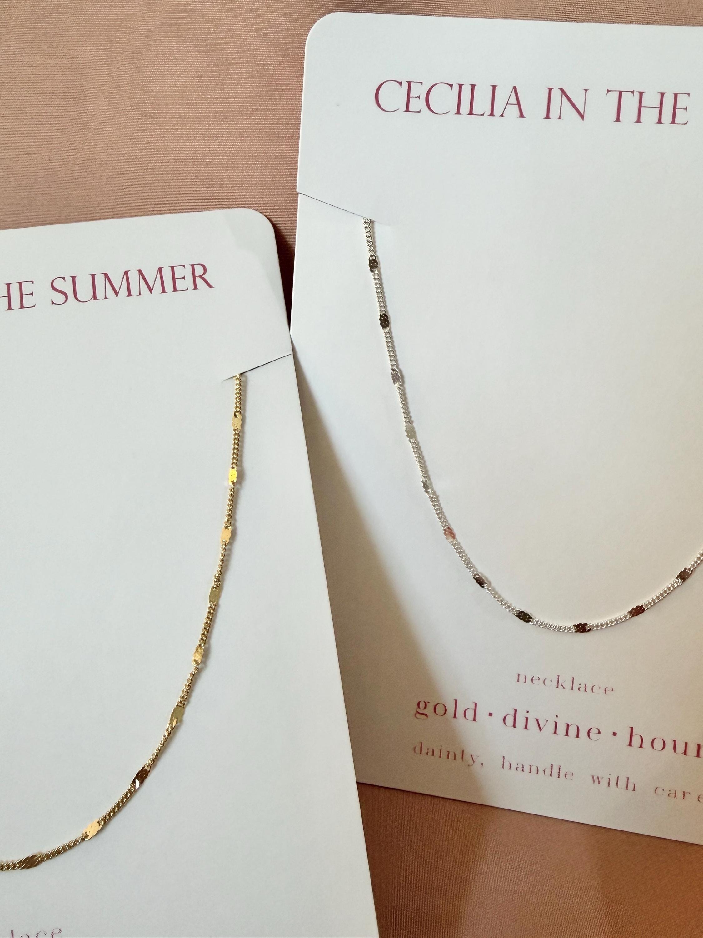 Flat Station Necklace