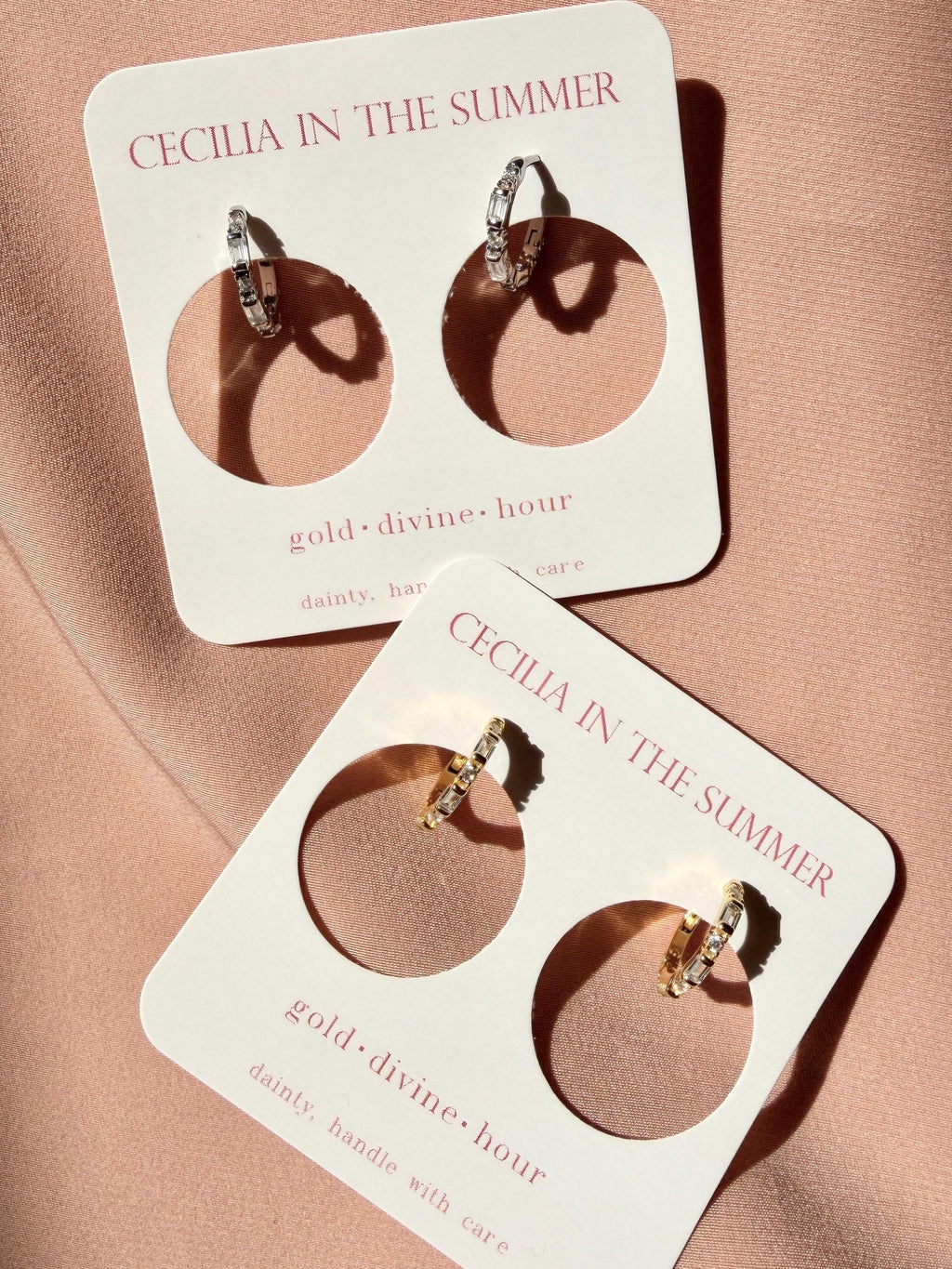 Bamboo Huggie Earrings
