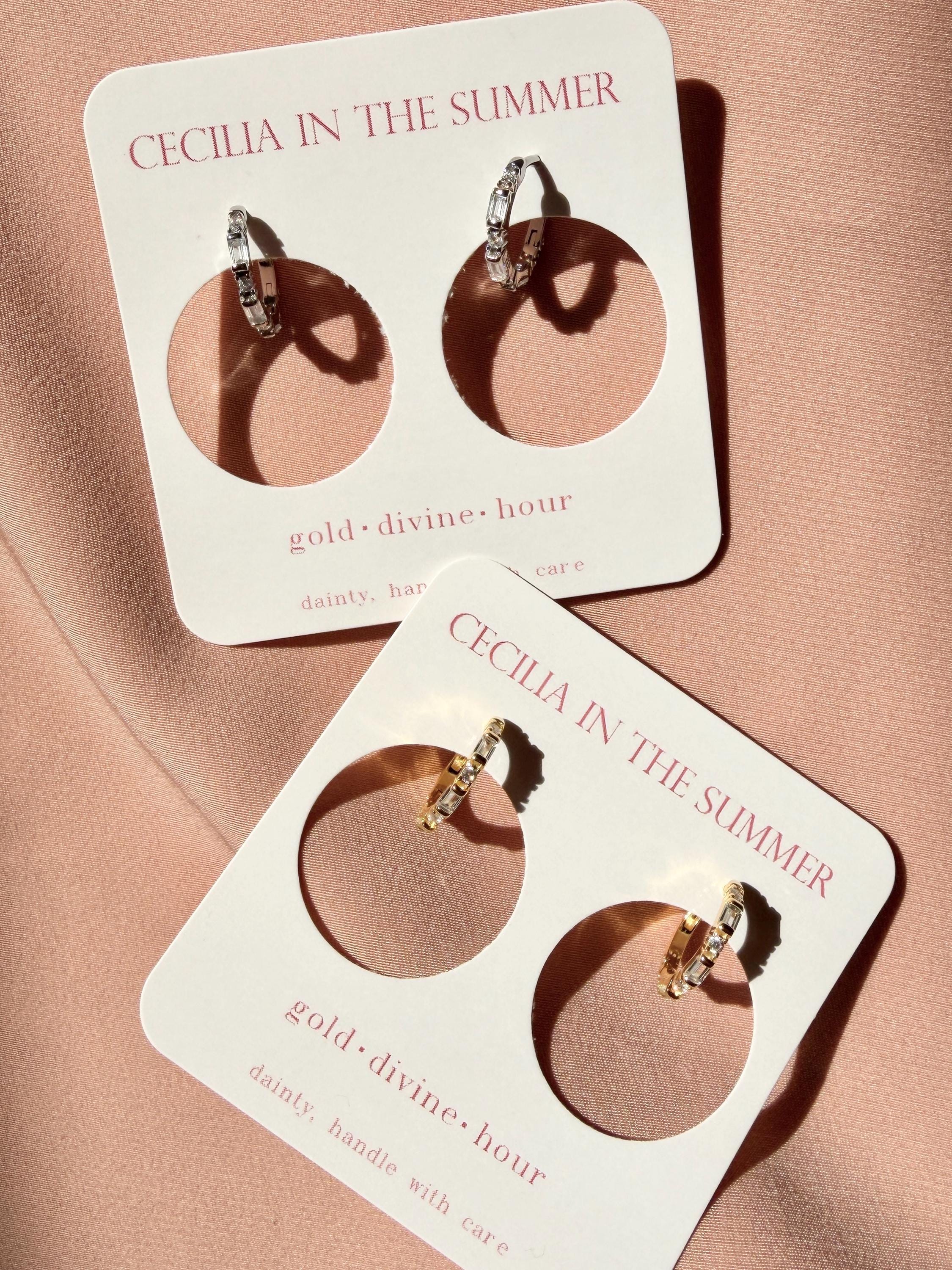 Bamboo Huggie Earrings