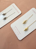 Cone Shell Pearl Threader Earrings ~ Our Ocean