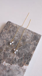 Leslie Sparkle Queen Simple Threader Earrings